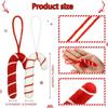 6 Pieces Christmas Candy Cane Decors Adornments Lightweight 7 cm Xmas for Party Supplies