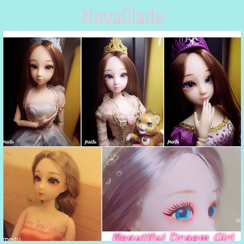 Bjd Модная Кукла 20 Шарниров Макияж Сделай Сам Принцесса Девочка Игрушка Подарок Для Девочек 3d Глаза