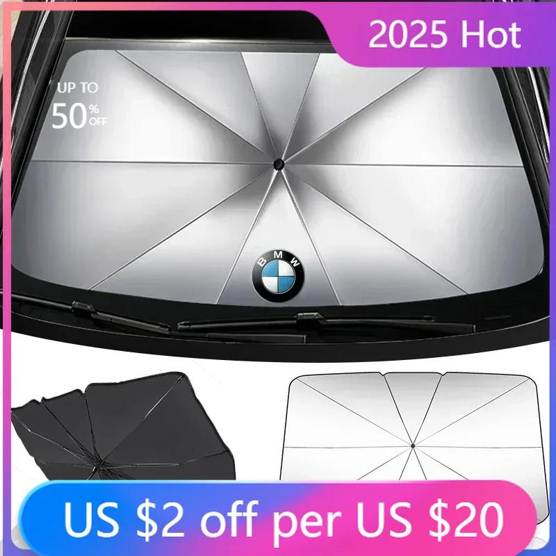 HZAU9 New Hor 2025 For BMW Car Front Window Sun Visor UV Protection Accessories For BMW X1 X3 X5 X6 X7 1 3 5 6 7 Series G20 G30 G11 F1