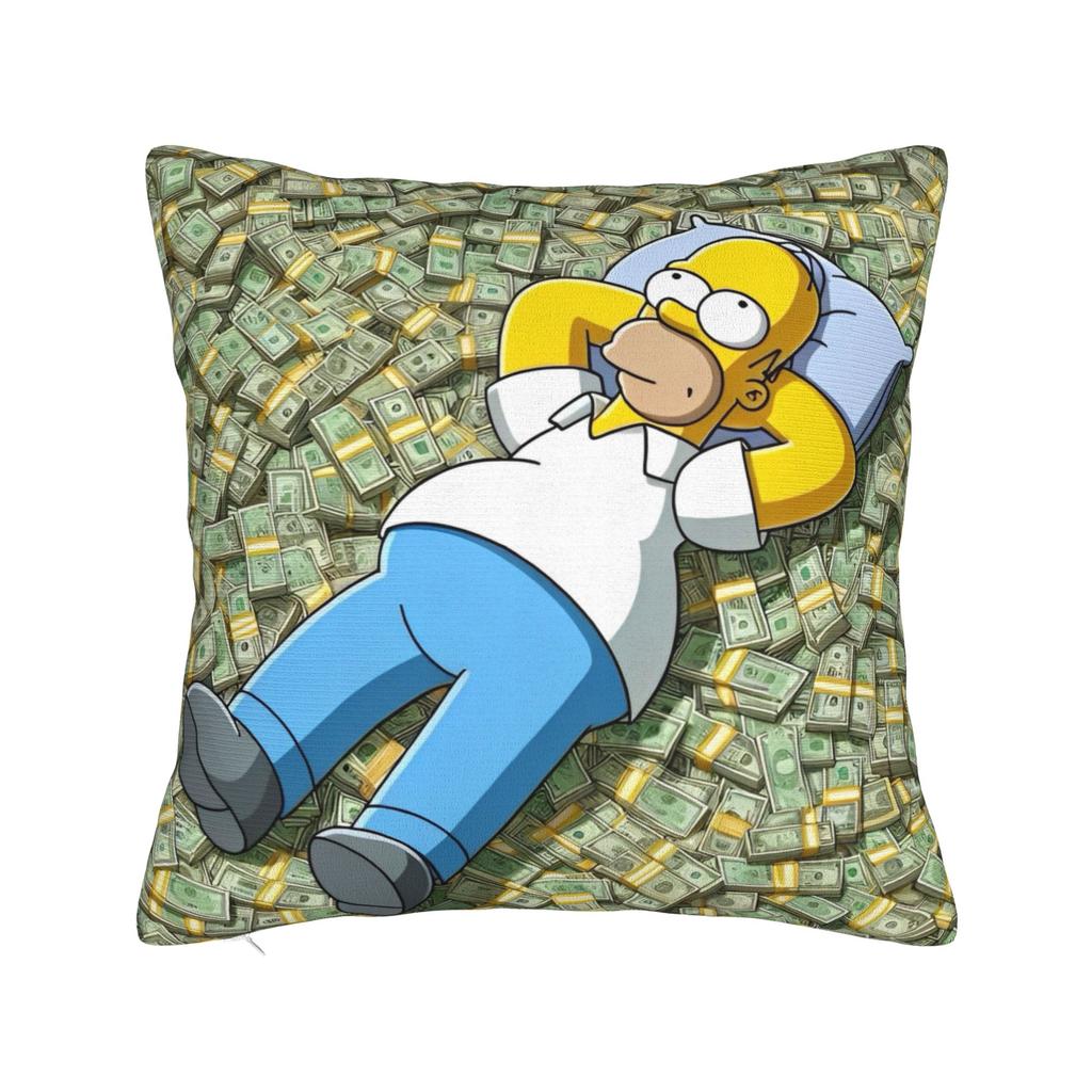 Декоративные наволочки S-Симпсоны Семья Аниме Аксессуары Автомобильная Подушка-плед Чехол Квадратный Стиль Разные Размеры