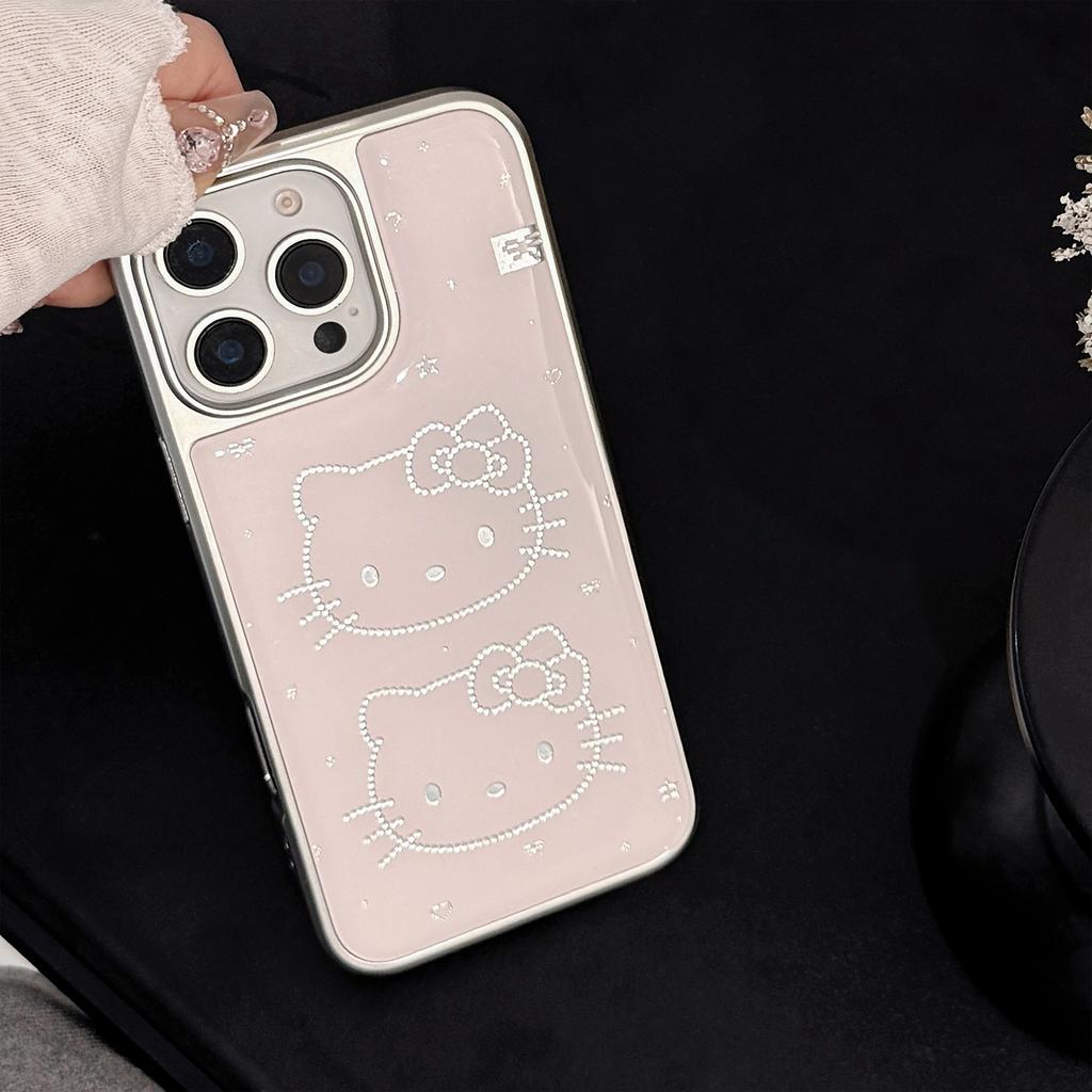 Позолоченная Эпоксидная Смола IPhone 16 Милый Дизайн с Кошкой, Подходит для Моделей Apple 15 Pro Max и 17, Гальванизированный Huawei Mate Samsung