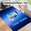 Custom Text Printed Rug hertha bsc Non Slip Floor Carpet For Home Room Decor