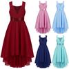 Girls Sleeveless Dress Kids Princess Pageant Wedding Bridesmaid Party Dress First Communion Dress