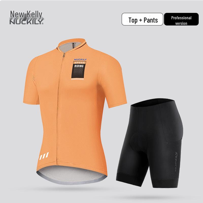 Nuckily Men's Summer Cycling Jersey & Short Sleeve Set for Road and Mountain Biking