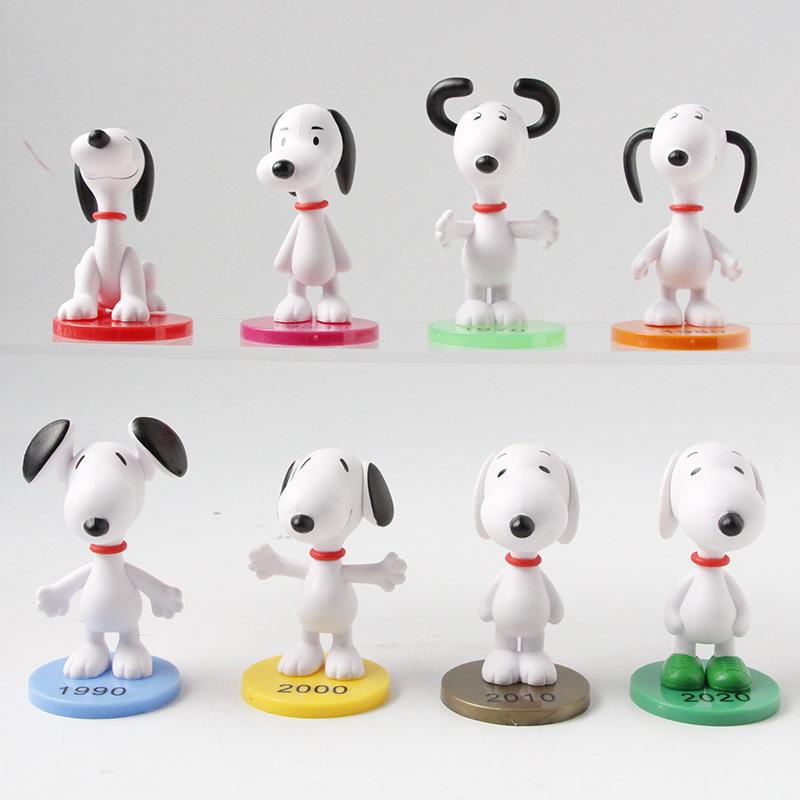 Cross-Border Trendy Snoopy Mini Figured Decor: PVC Cute Desktop Ornaments