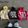 RogueWave Fashion Harajuku Trend Hoodie Retro Alphabet Embroidery Hoodie Men Y2k Goth Coat Casual Loose Sweatshirt Hoodies