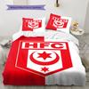 Постельное белье с узором Hallescher FC, Комплект с одеялом, Пододеяльник, Наволочка, Домашний подарок на день рождения(1 пододеяльник + 2 наволочки, без наполнителя)