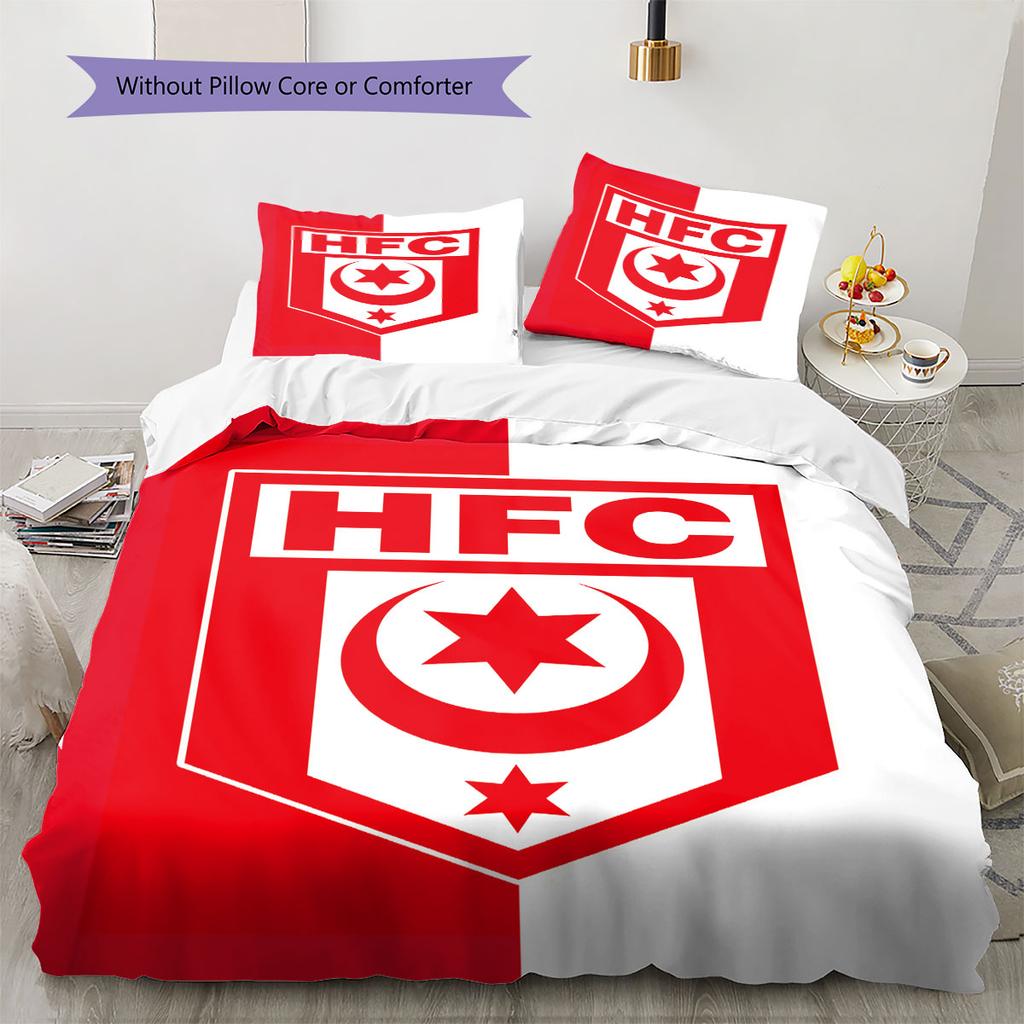 Постельное белье с узором Hallescher FC, Комплект с одеялом, Пододеяльник, Наволочка, Домашний подарок на день рождения(1 пододеяльник + 2 наволочки, без наполнителя)