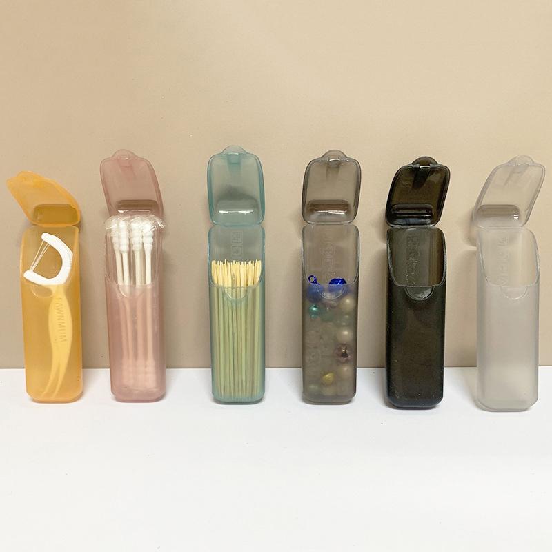 Mini Toothpick Storage Boxes Toothpick Holder With Lid Home Kitchen Dining Table Hotel Restaurant Portable Small Toothpick Case