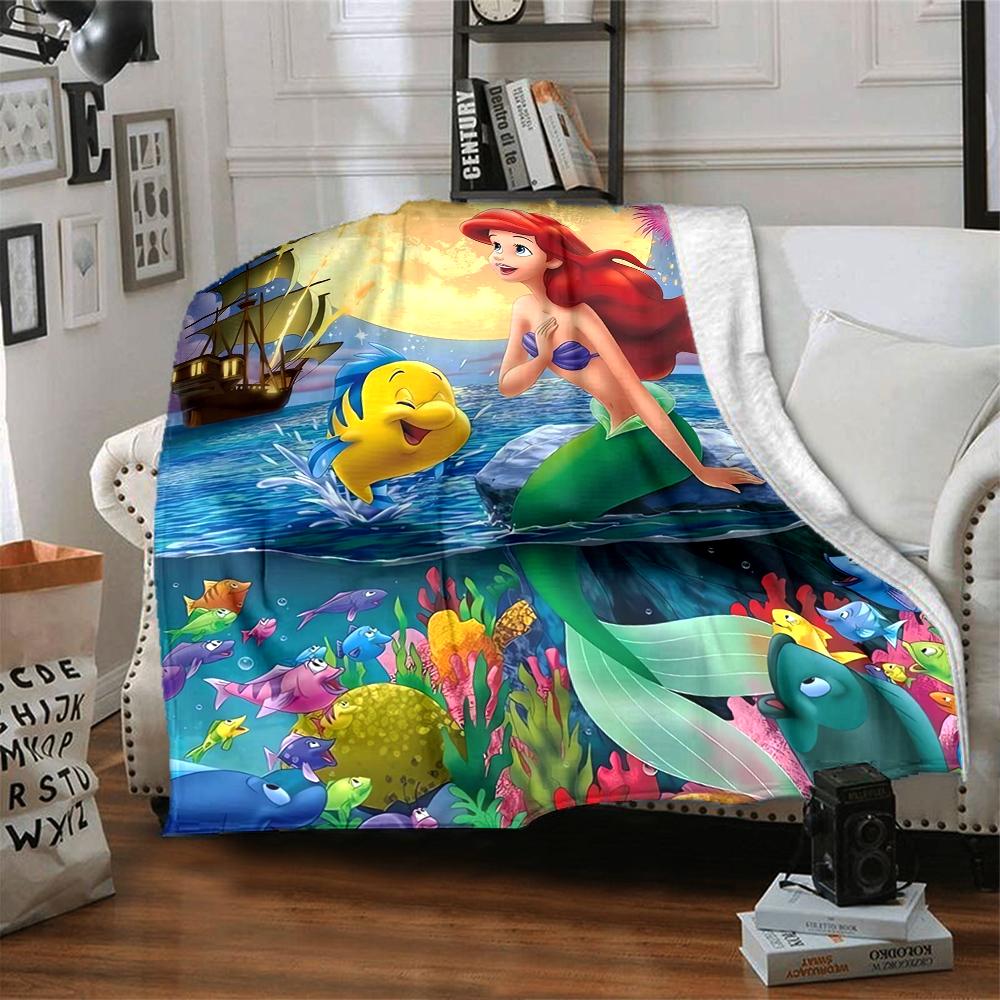 Mermaid Adventure Underwater Blanket Soft Throw Blanket For Home Bedroom Bed Sofa Travel Office Solid Christmas Blanket