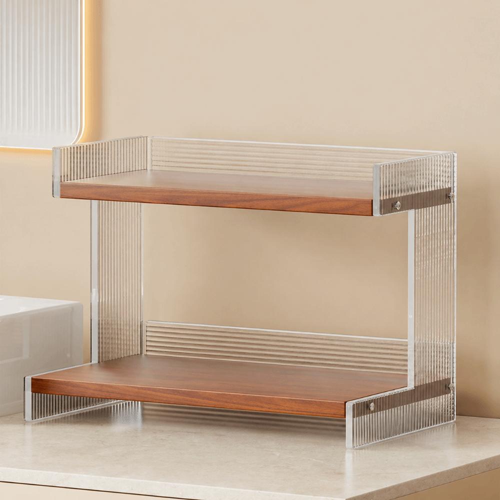 Multi-layer Design Counter Storage Shelf Vanity Sink Organizer  Bathroom Countertop