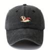 Dog Pattern Printed Baseball Cap with Retro Style Camping Travel Duckbill Cap Suitable for Men and Women