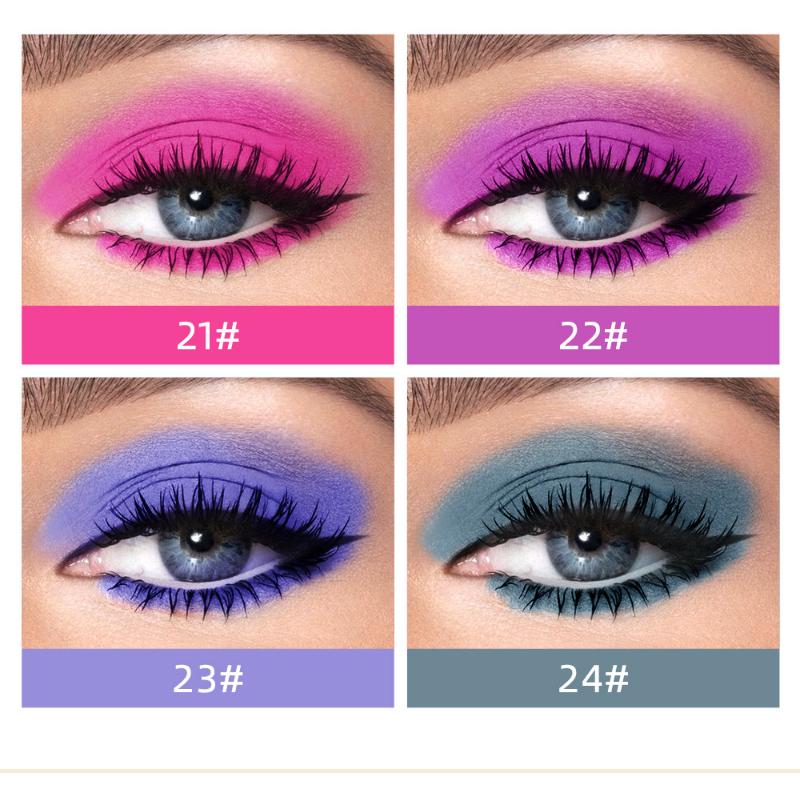 QIBEST Matte Liquid Eyeshadow Liquid Matte Finish Face Nude Earth Color Three-dimensional Eye Cheeks