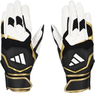 Adidas Бейсбольные перчатки для отбивания 51 LBG404, Базовые, Бело-черные (1119), Середина,