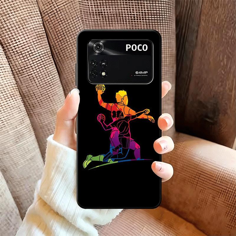 Handball Sport Soft Phone Case for Xiaomi Poco X5 X6 X7 X8 Pro Max X3 F7 F8 Ultra M8 M7 M6 M5 Redmi 15 15C 14C 13C 12C X4 F6