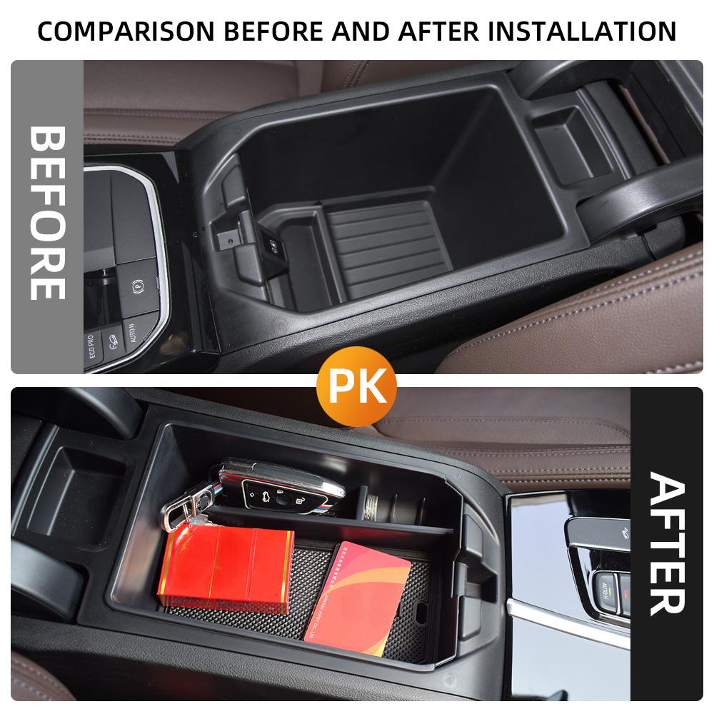 Car Armrest Storage Box for BMW X3 G01 2018-2025 X4 G02 2019-2025 Center Console Container Organizer Tray Interior Accessories