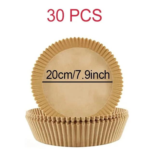 30/50 шт. принадлежности для выпечки, большие прочные квадратные и круглые принадлежности и инструменты для выпечки, кухонные принадлежности, аксессуары для фритюрницы