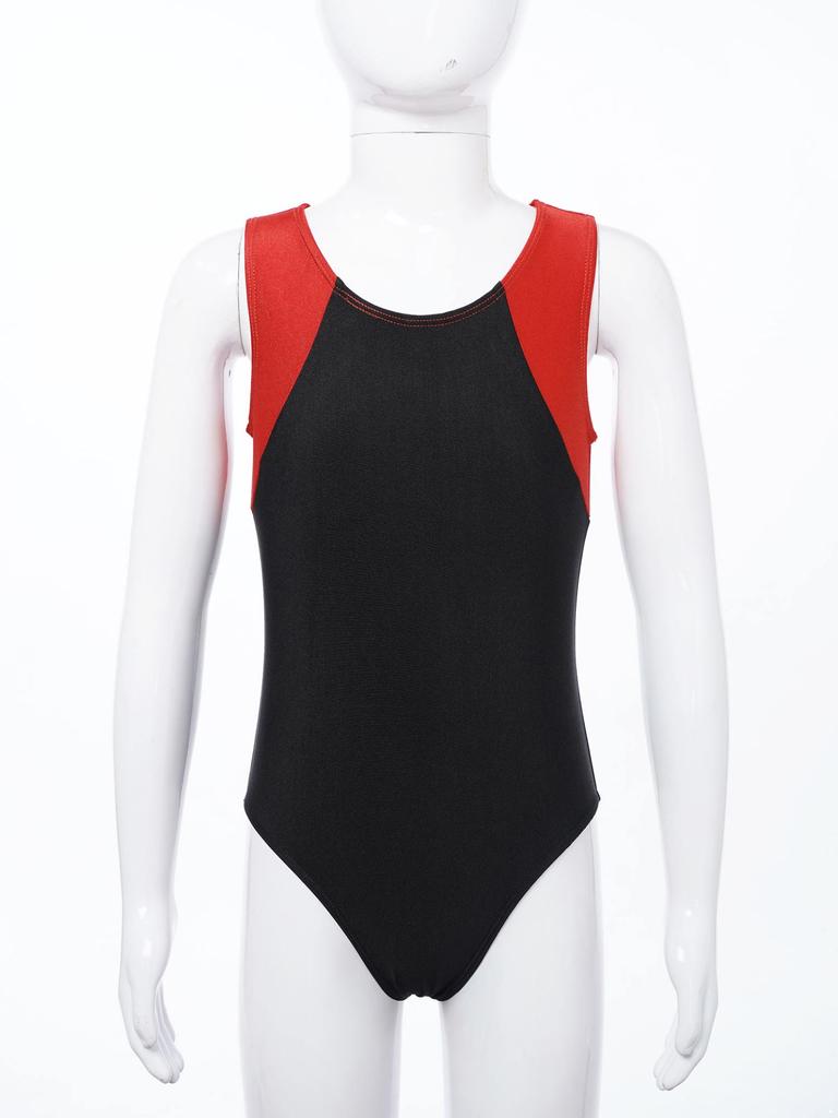 Детский трико без рукавов с круглым вырезом для мальчиков, комбинезон с шортами, комплект для соревнований по гимнастике, йоге