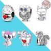 Animals Insects Collection Dog 925 Silver Charms Bead Fit Original Fasion Bracelet Diy Women Jewelry Gift