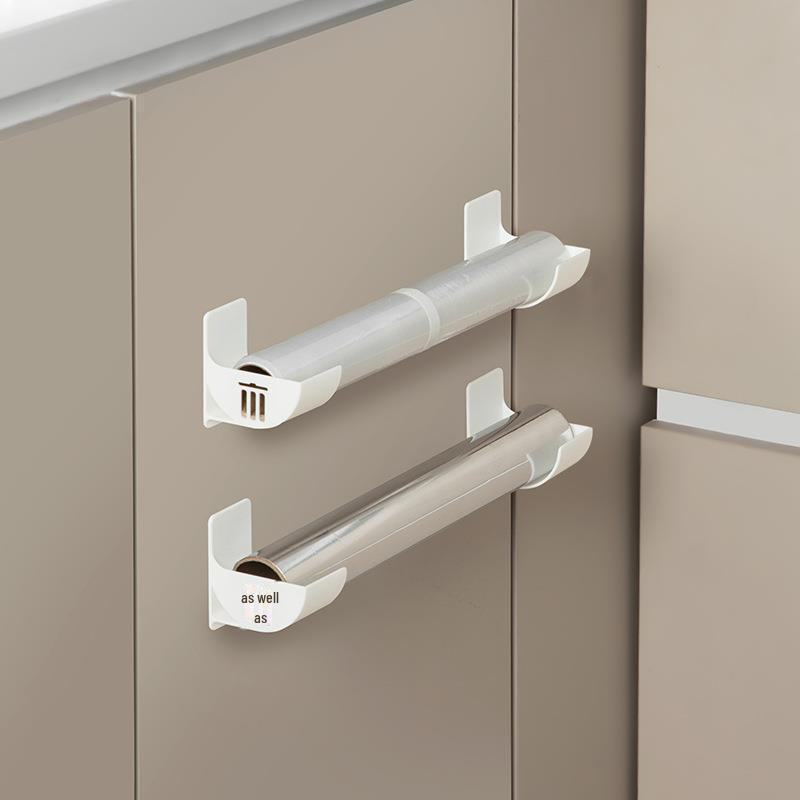 Комплект из 4 боковых полок для хранения пластиковой пленки и мусорных мешков без перфорации на холодильнике