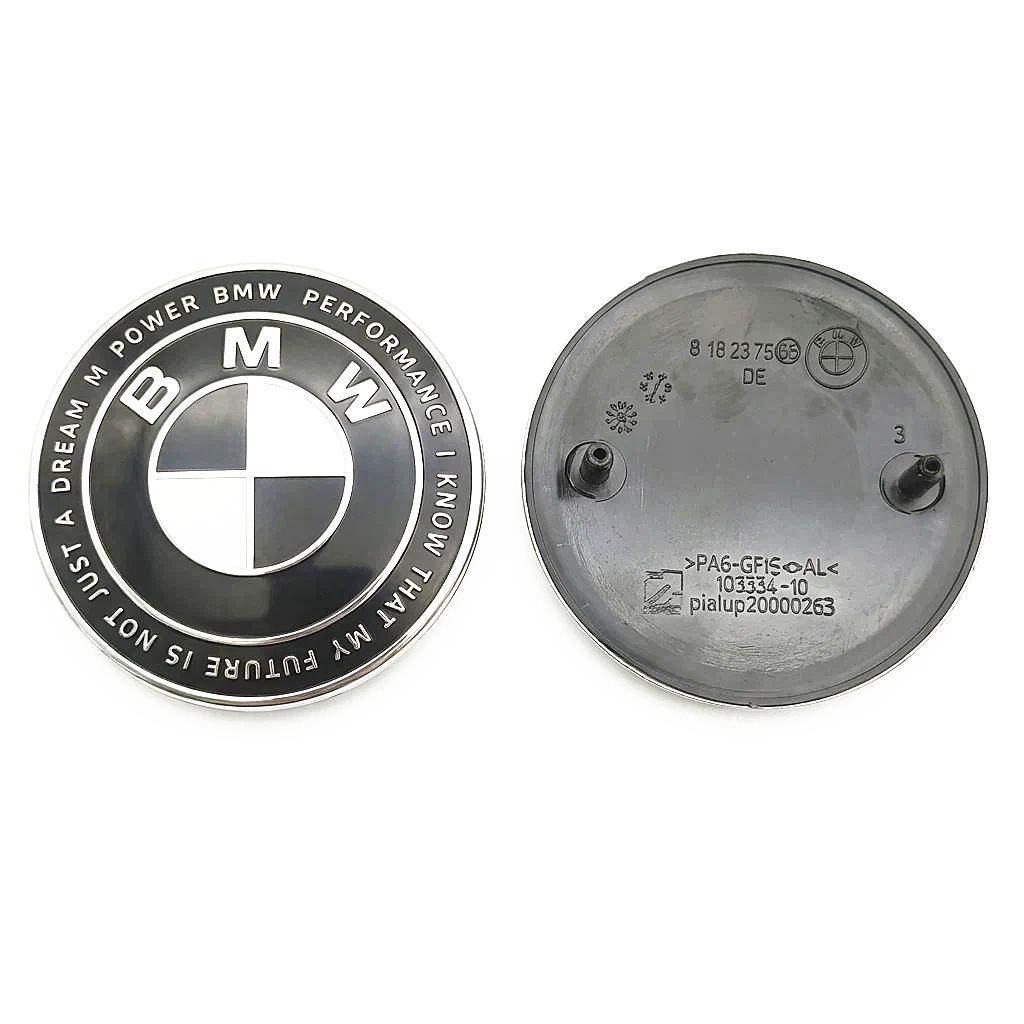 BBKS3 QQ 82MM 74MM Front Hood Emblem Trunk Rear badge logo For BMW E46 E90 F30 F10 F20 G20 E87 E60 E63 F01 F02 G14 E83 Car Accessories