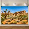 Desert Landscape Rocky Mountains Photography Background Reptile Habitat Immortal Palm Sun Oasis Natural Background Poster