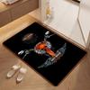 Harley Davidson Biker Flames Carpet Home Decor Doormat Art Room Christmas Gifts