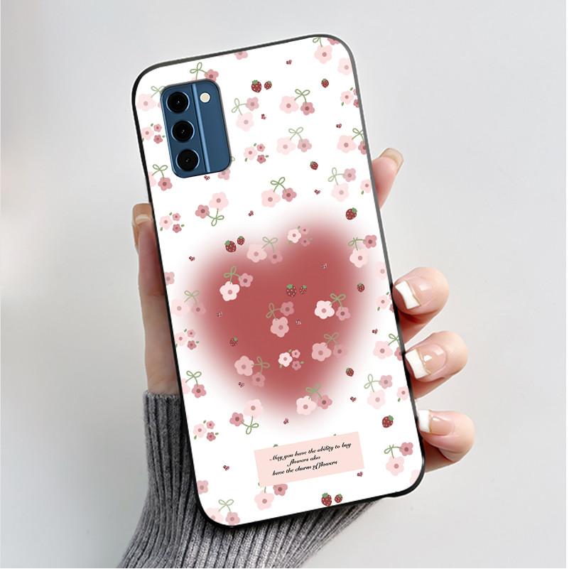 For Nokia C300 Case Luxury Fashion Butterfly Flower Black Soft TPU Silicon Back Cover For Nokia C300 C 300 NokiaC300 Phone Cases