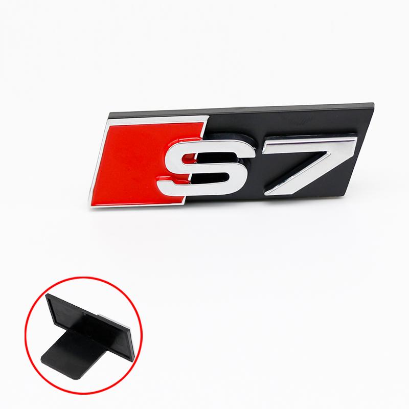 f2 S Series Emblem ABS Front Grille Auto Accessories Silver For f2 Sline S3 S4 S5 S6 S7 S8 W12 V6 V8 RS7 RS8 SQ3 SQ5 SQ7 SQ8