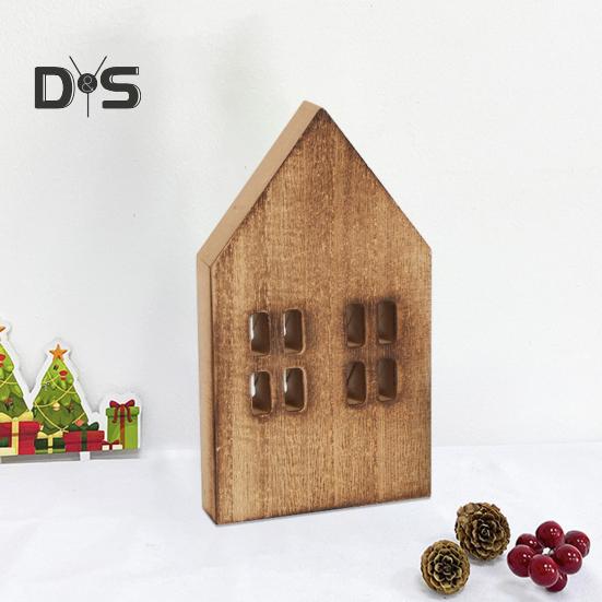Хорошая текстура деревянного украшения Экологичный необычный небольшой дом Деревянное ремесло