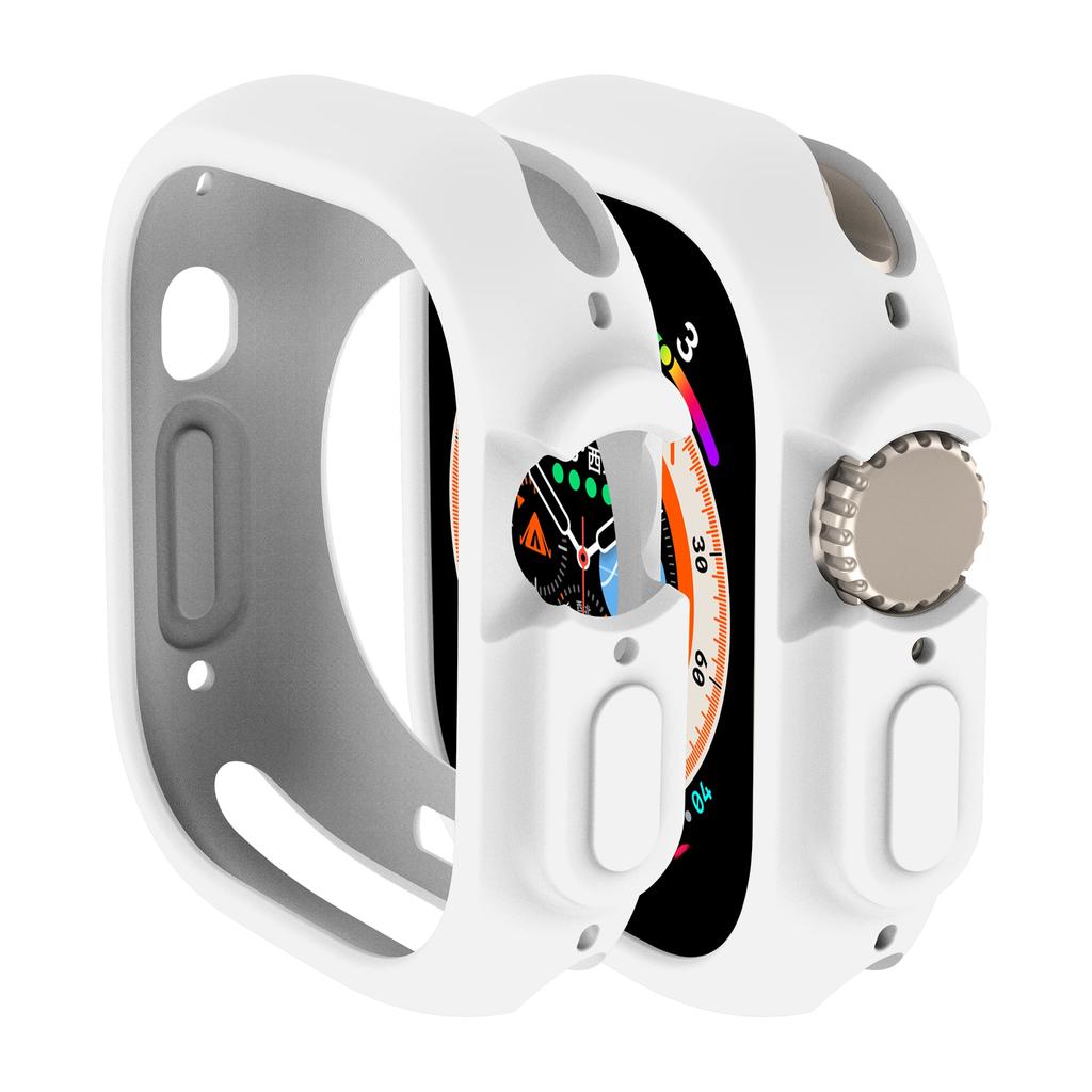 Силиконовый чехол-конфета для Apple Watch Ultra 2 49 мм Cover 9 8 7 6 Se 5 4 45 мм 42 мм Защита Iwatch Series 44 мм 40 мм 41 мм Бампер