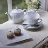 Набор чашек и блюдец Noritake 215 куб. см Cher Blanc, подходит для микроволновой печи, можно мыть в посудомоечной машине, 5 предметов, тонкий фарфор и (Кофе чай) (Премиум Белый) Ф94887/1655
