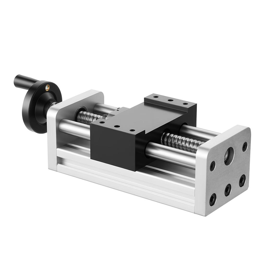 VEVOR Linear Stage Actuator, 100 mm Effective Stroke, Ball Screw CNC Linear Motion Guide Rail, Double Optical Axis, C7 High-Precision