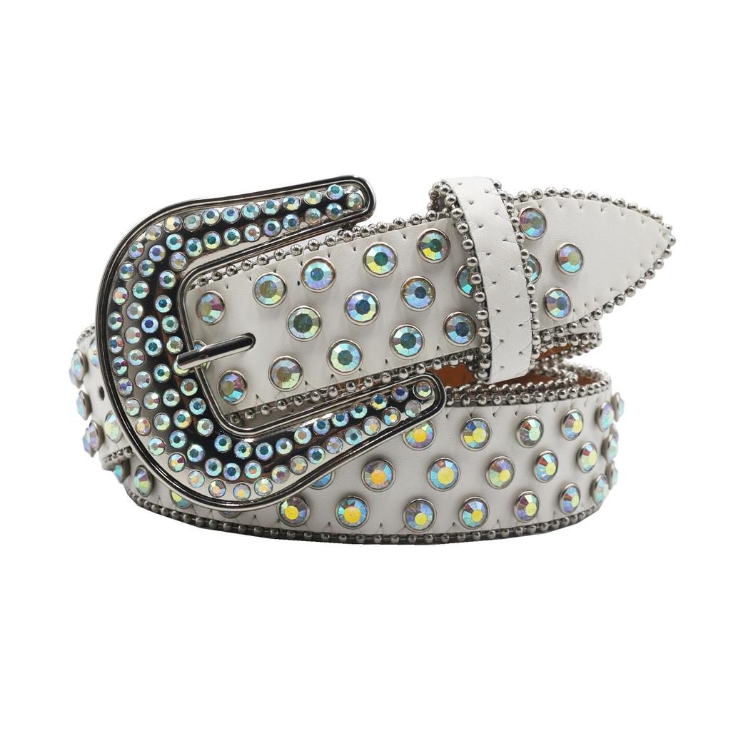 Панк-ремень Европейский и американский Фэн-шуй Стразы Панк Горячий стиль Рок Мода Ремень Мужской и женский ремень