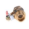 1/4'' M/F Full Port Inline Brass Water Air Gas Fuel Line Shut-Off Ball Valve