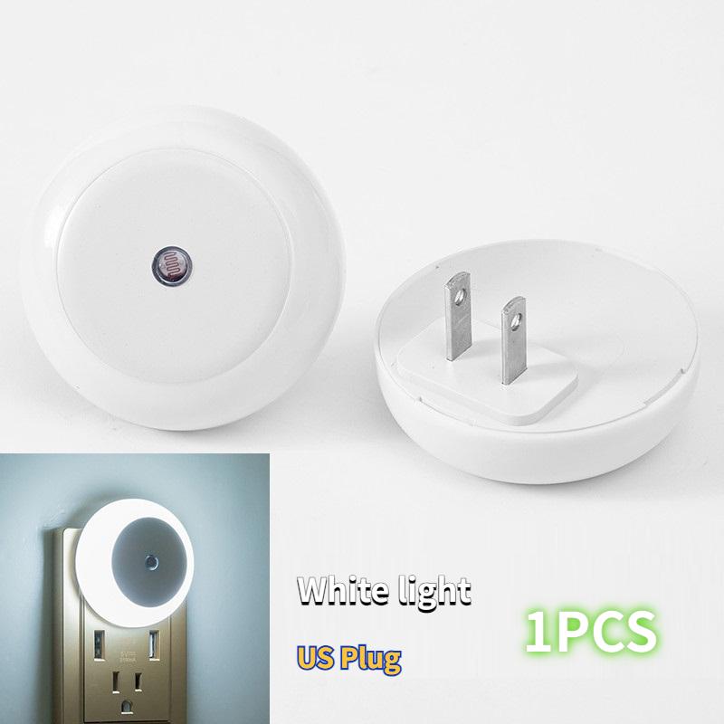 Intelligent Light Control Induction Light, Small Night Light, White Light, Blue Light, Red Light, Warm Light, Amber Light, Smart Home