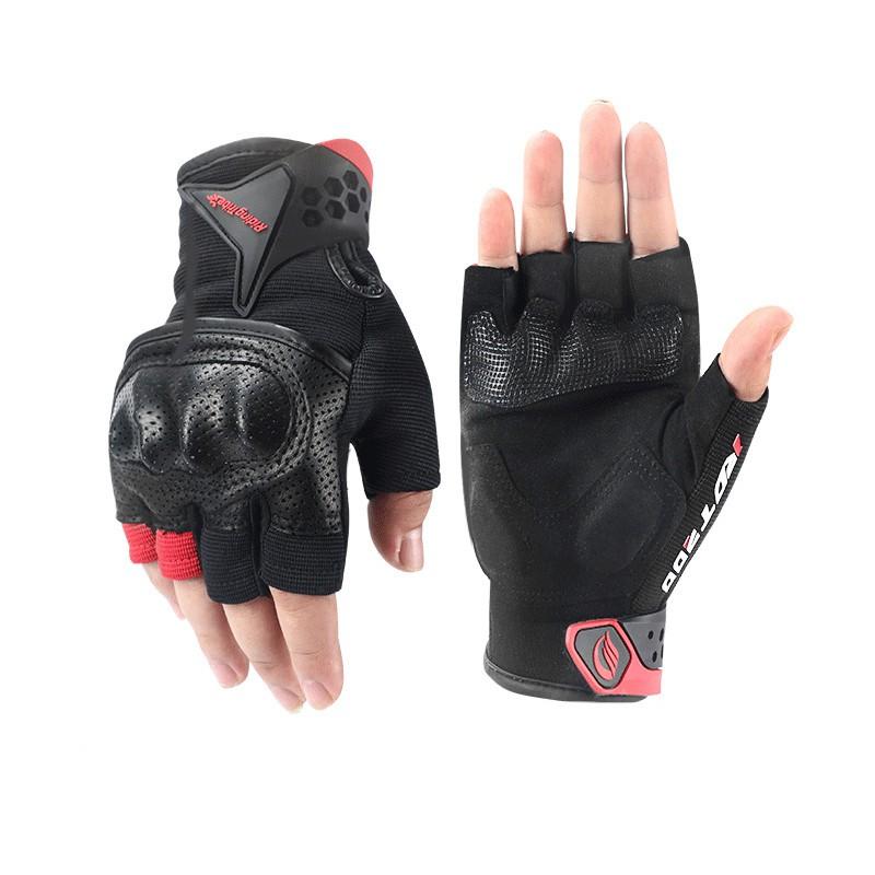 Carbon Fiber Motorcycle Gloves Men Unisex Full Finger Riding Breathable Protective Gear All