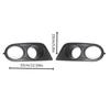 1 Pair Front Bumper Fog Light Frame Lower Grille MT Trim for BMW 3 Series E46 M3 2001-2006 Dual Hole Cover