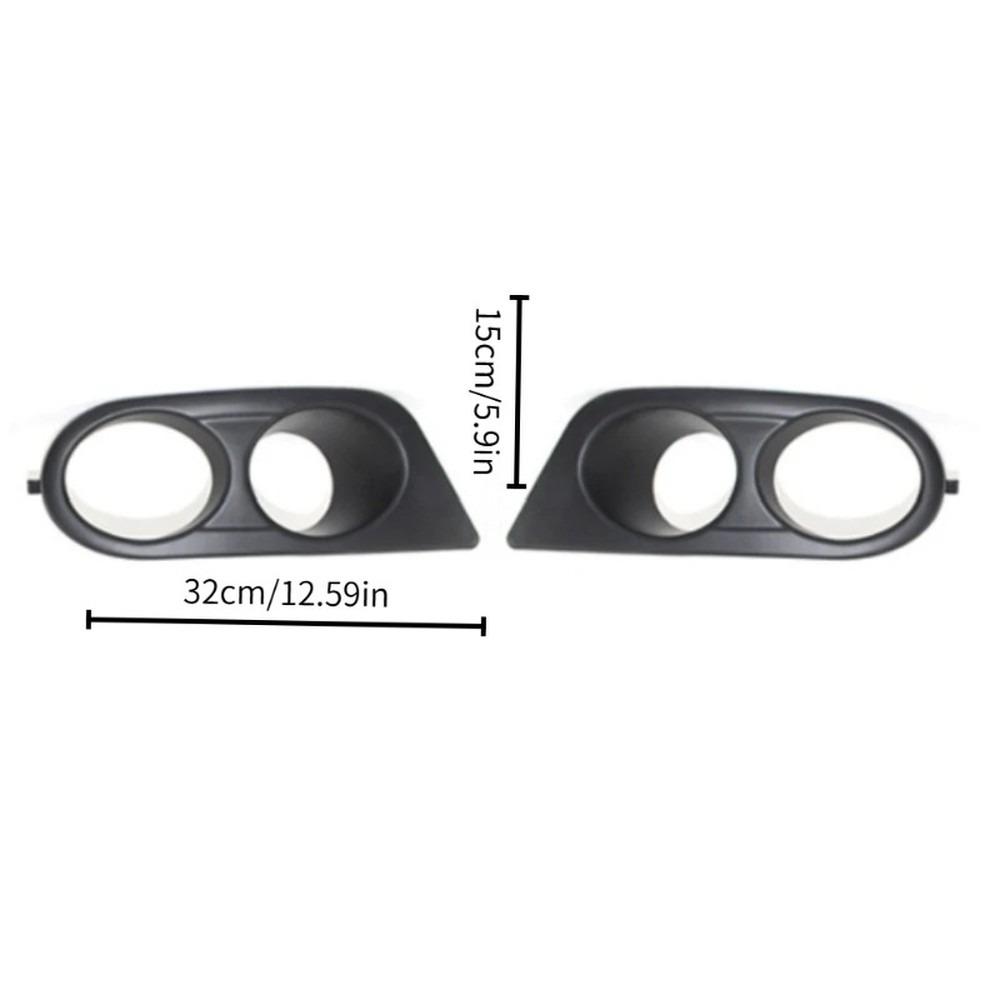 1 Pair Front Bumper Fog Light Frame Lower Grille MT Trim for BMW 3 Series E46 M3 2001-2006 Dual Hole Cover