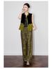 Super Aura Rayon Jacquard Wide-Leg Long Pants - New Chinese National Style