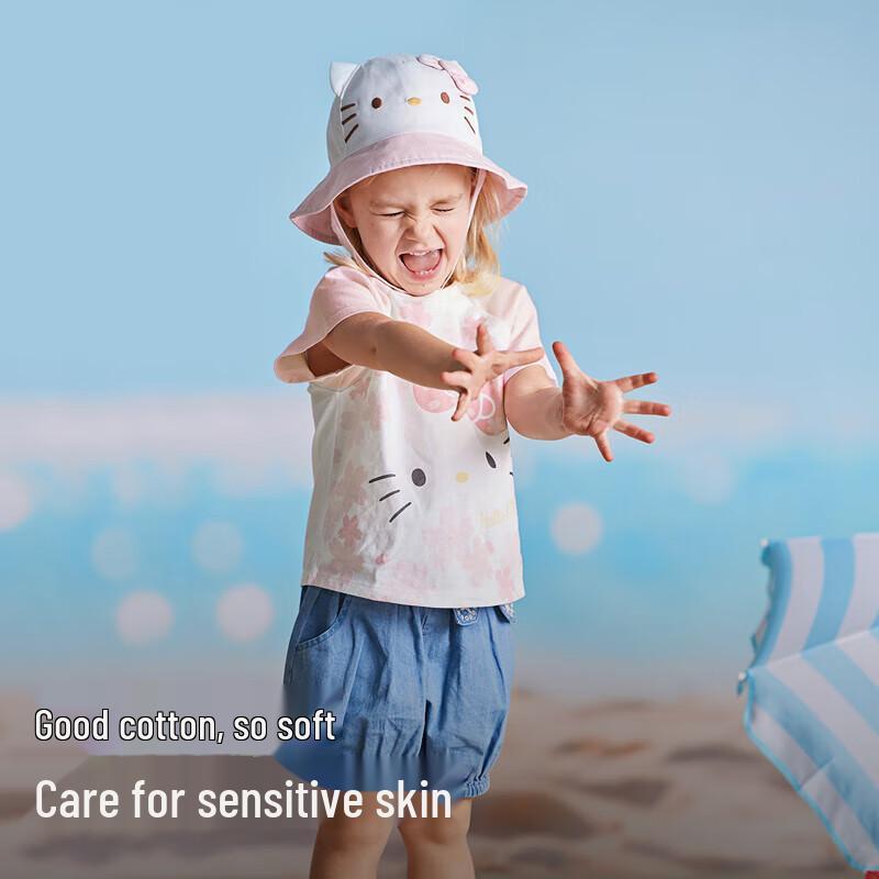Детская футболка с коротким рукавом Davibella Hello Kitty против клещей