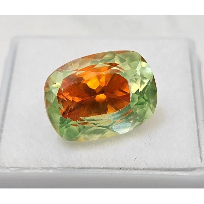 Beautiful Pitambari Sapphire Bi-Color Cushion Cut 10+ Ct Certified Gemstone
