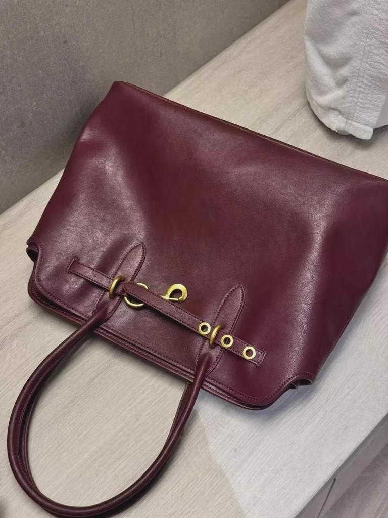 Винтажная сумка-тоут Bowling из воловьей кожи - сумка на плечо и подмышку