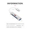 1 шт. Адаптер Type-C на USB Многопортовый распределитель-хаб для KIA sportage ceed sorento cerato optima picanto rio soul k3 k5 Автоаксессуары
