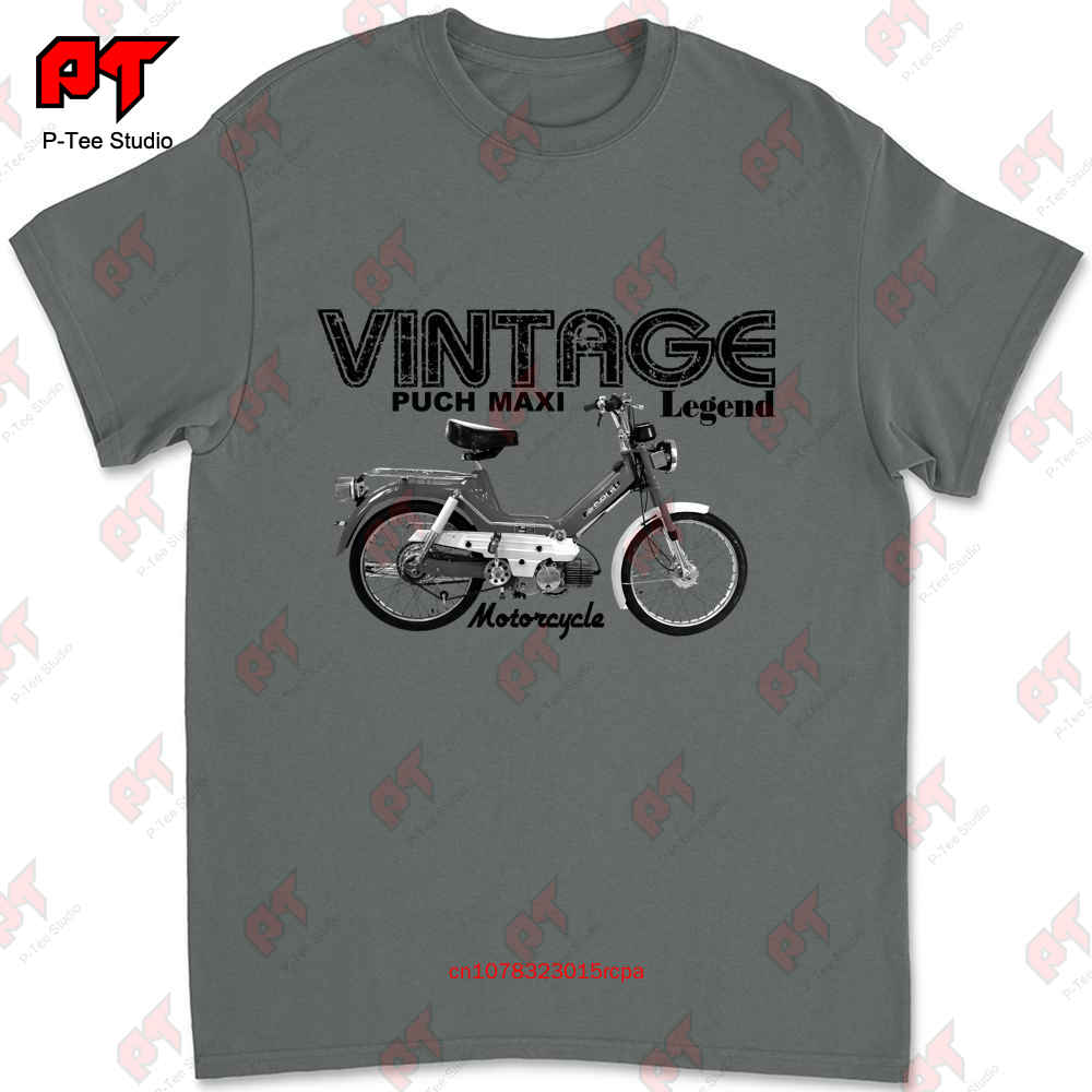 Футболка Puch Maxi Vintage Мотоцикл Классический Велосипед DC1Z