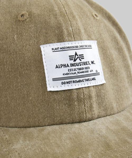 ALPHA INDUSTRIES Бейсболка Battlewash Оливковая