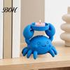 Декоративное украшение для спальни у побережья, 3D-печатный держатель для свечи в виде краба, креативный красный подсвечник для столешницы, термостойкий прочный поднос с животным для комнаты