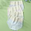 ZJX Seamless Women Panties Ultra-thin Underwear Girls Briefs High Waist Female Ice Silk Ladies Lingerie