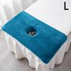 35*35Cm 40*80Cm Thickened Coral Velvet Beauty Spa Massage Face Towel With Hole Bed Bandana Massage Table Planking Cosmetic Towel