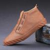 2022 Summer Newest Men Casual Shoes Fashion Light Sneakers Comfortable Soft-Soled Good Quality Outdoor Non-Slip Solid Color Leather